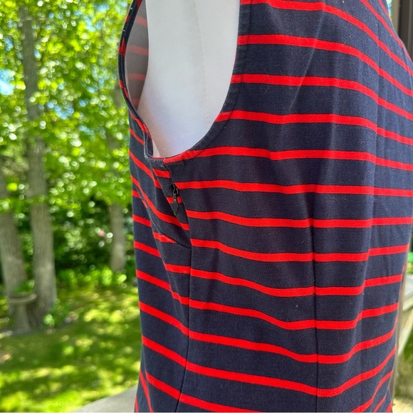 Sail to Sable Star Spangled Shift Dress Size S in Navy/Red Stripe - Picture 9 of 11